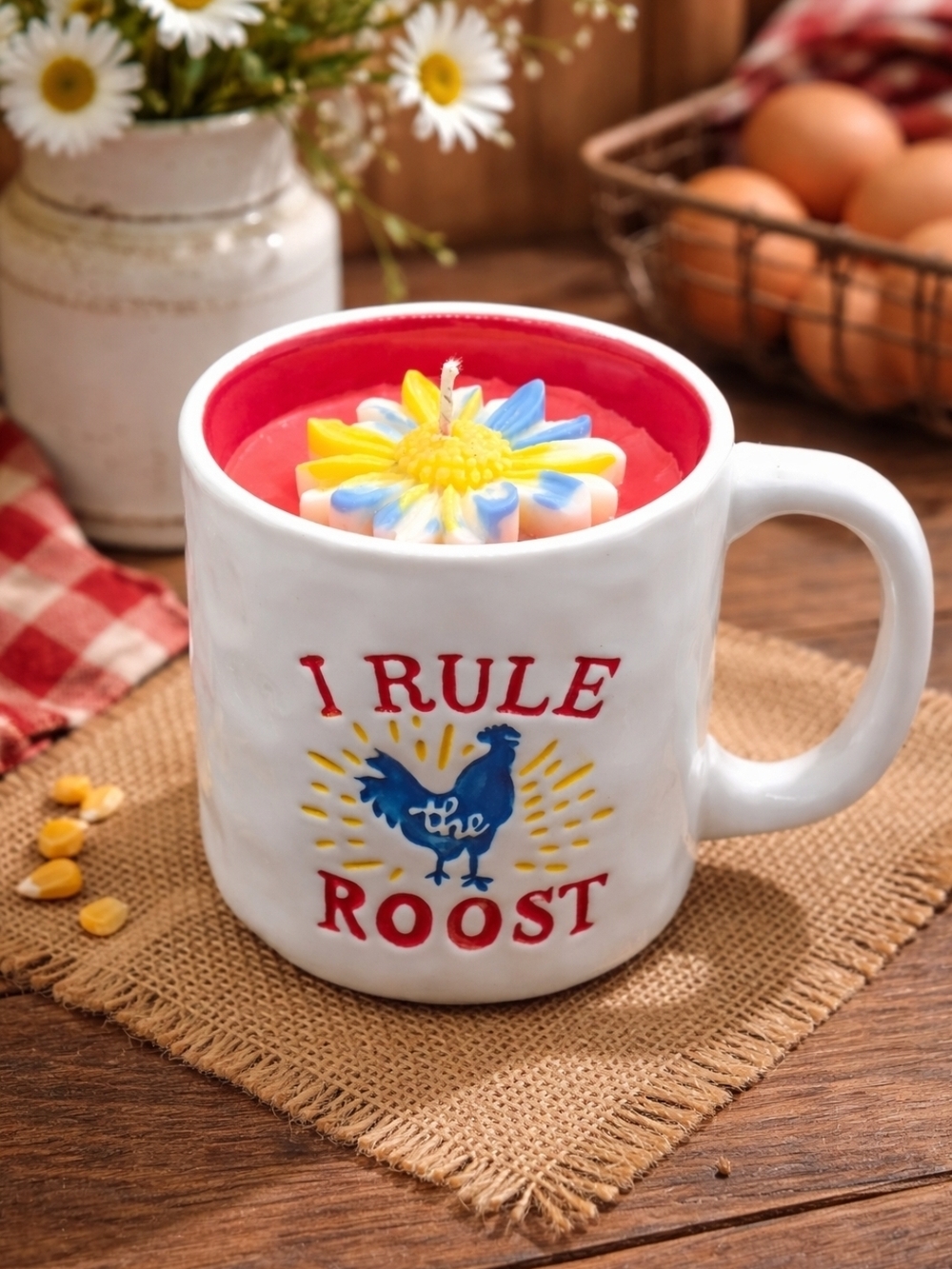 I Rule the Roost Soy Wax Dessert Candle -Love Spell Scented 17 oz Handmade Gifts